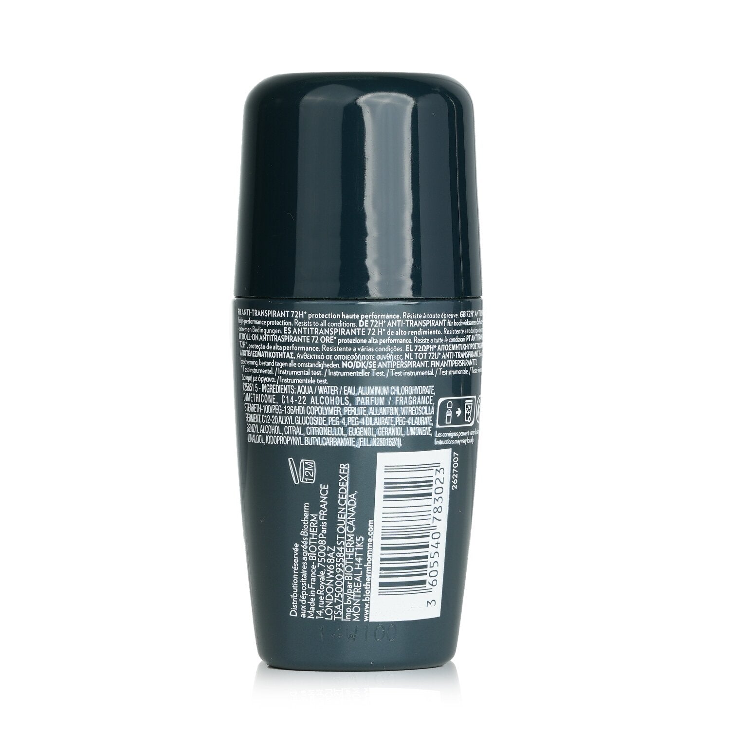 Biotherm Homme Day Control Extreme Protection 72H Antiperspirant Deodorant Roll-