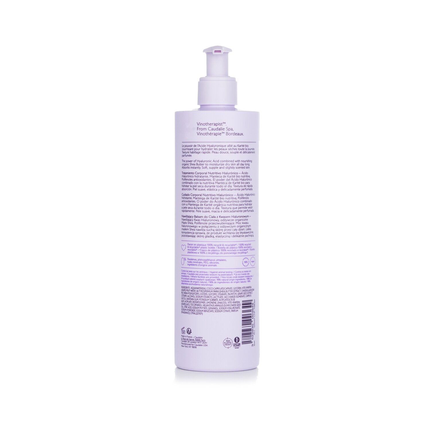 Caudalie Vinotherapist Hyaluronic Nourishing Body Lotion 400ml/13.5oz