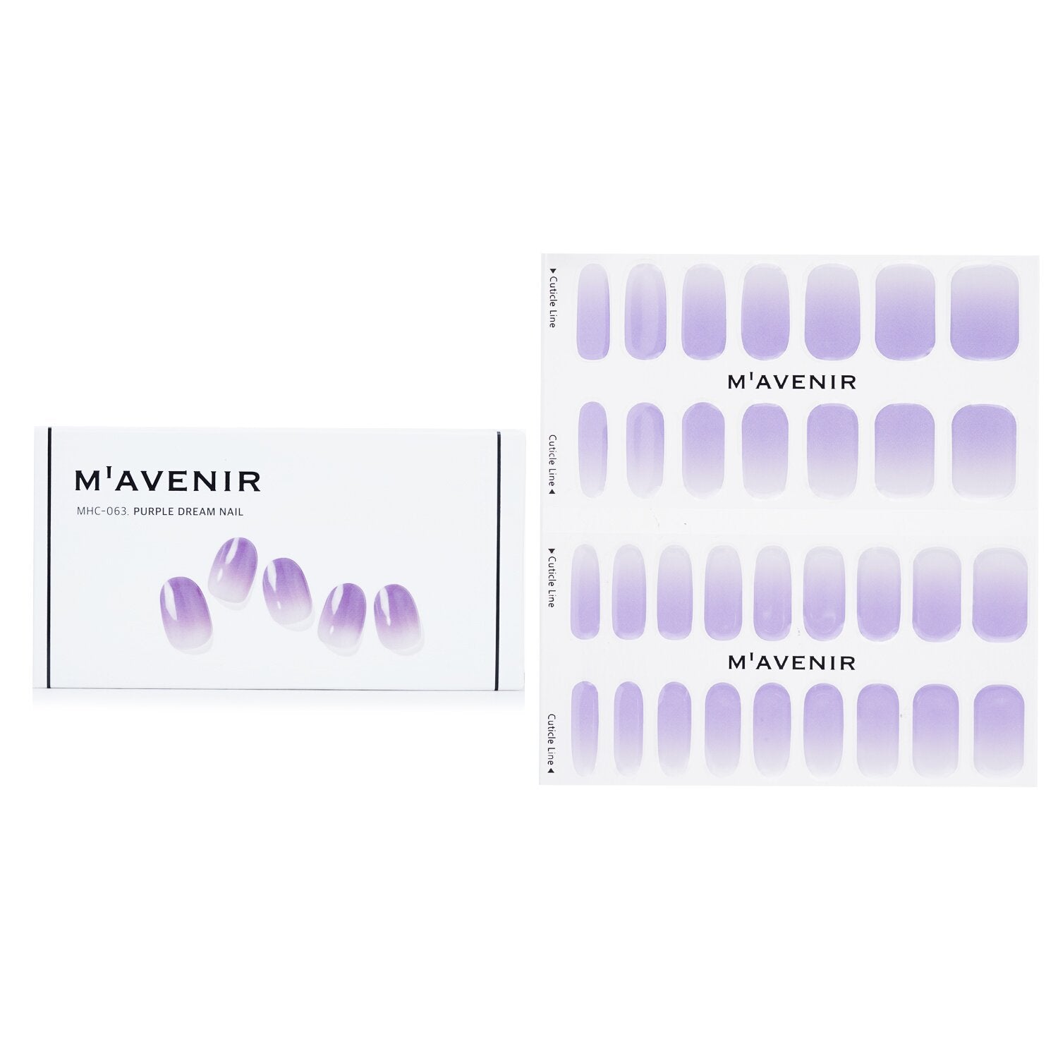 Mavenir Nail Sticker (Purple) - # Purple Dream Nail 32pcs