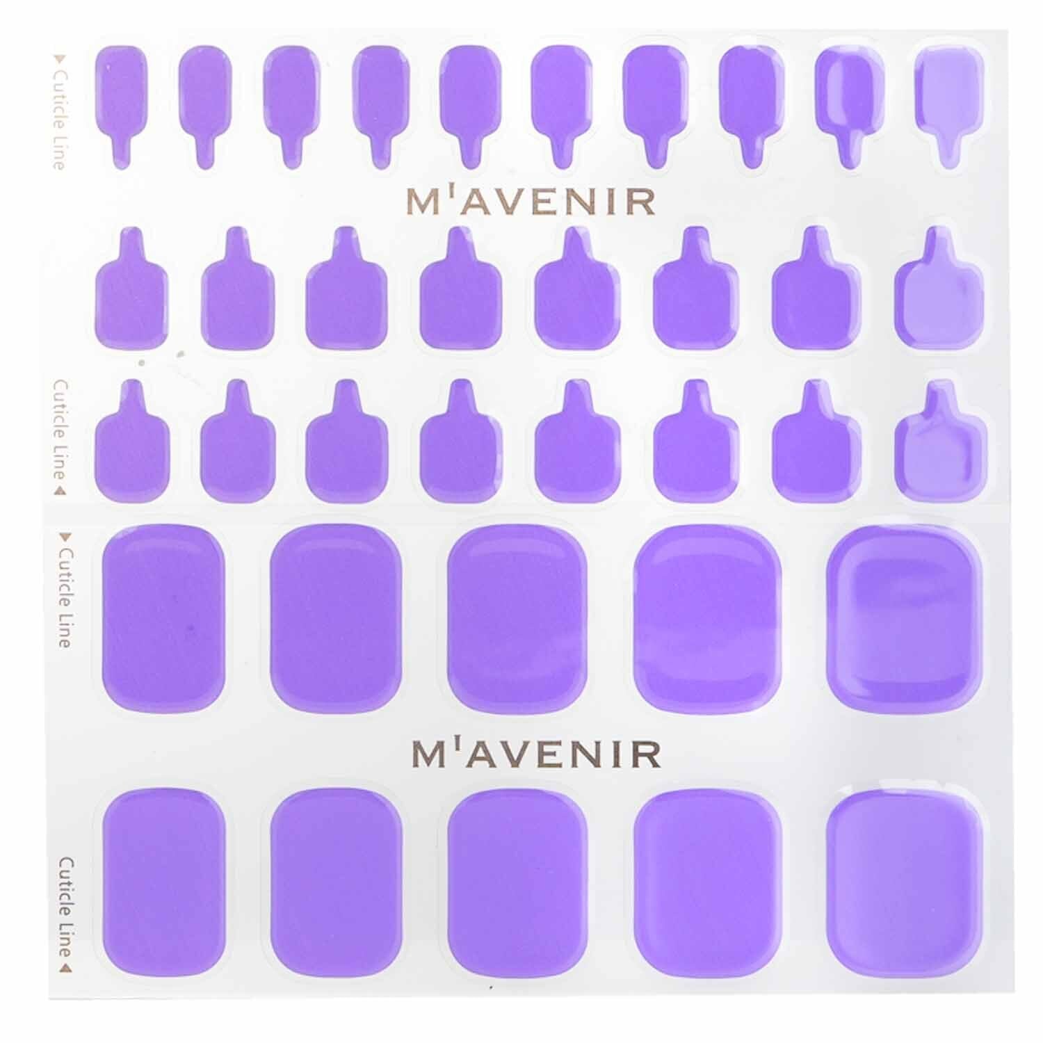 Mavenir Nail Sticker (Purple) - # Dawn Pedi 36pcs