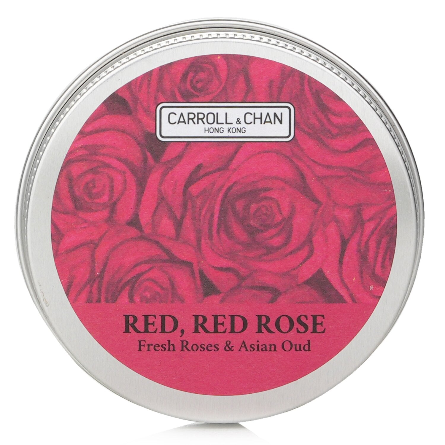 Carroll & Chan 100% Beeswax Mini Tin Candle - # Red, Red Rose (Fresh Roses & Asi