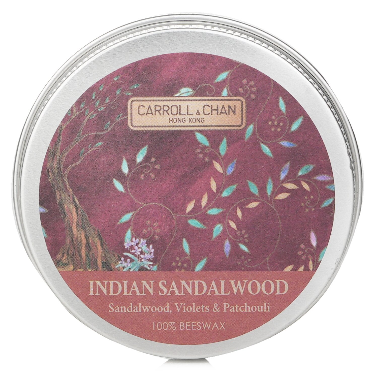 Carroll & Chan 100% Beeswax Mini Tin Candle - # Indian Sandalwood (Sandalwood, V