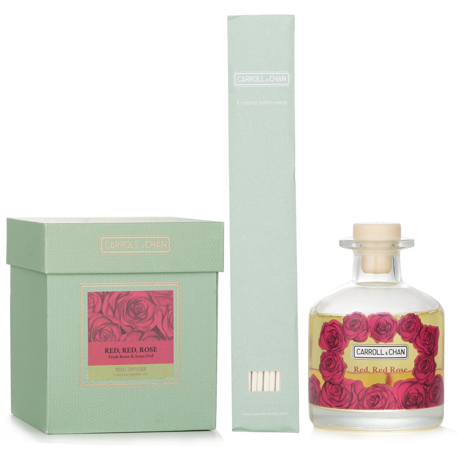 Carroll & Chan Reed Diffuser - # Red, Red, Rose (Freah Roses & Asian Oud) 200ml/