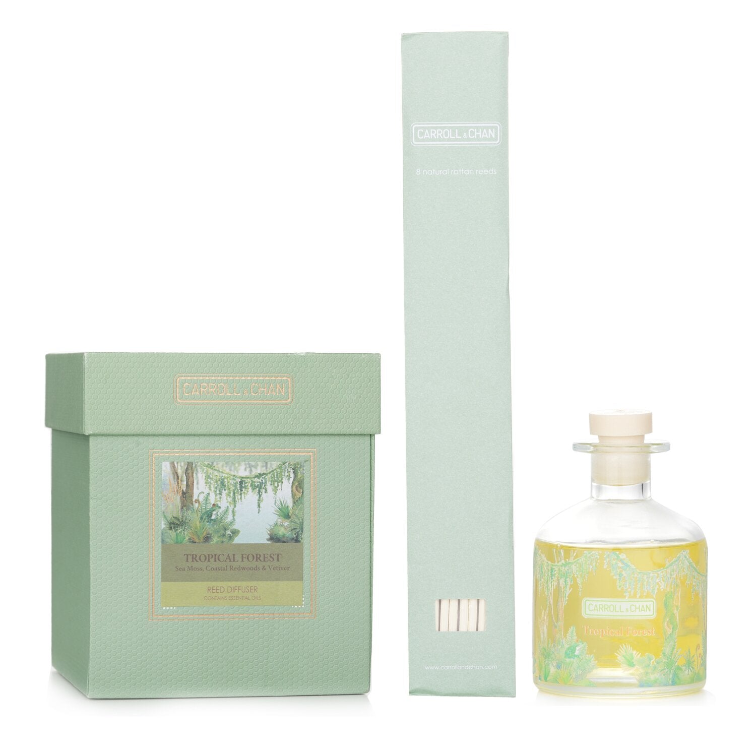 Carroll & Chan Reed Diffuser Refill Set - # Tropical Forest (Sea Moss, Coastal R