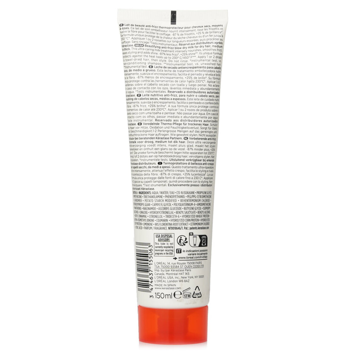 Kerastase Nutritive Nectar Thermique Beautifying Anti Frizz Blow Dry Milk (Dry H