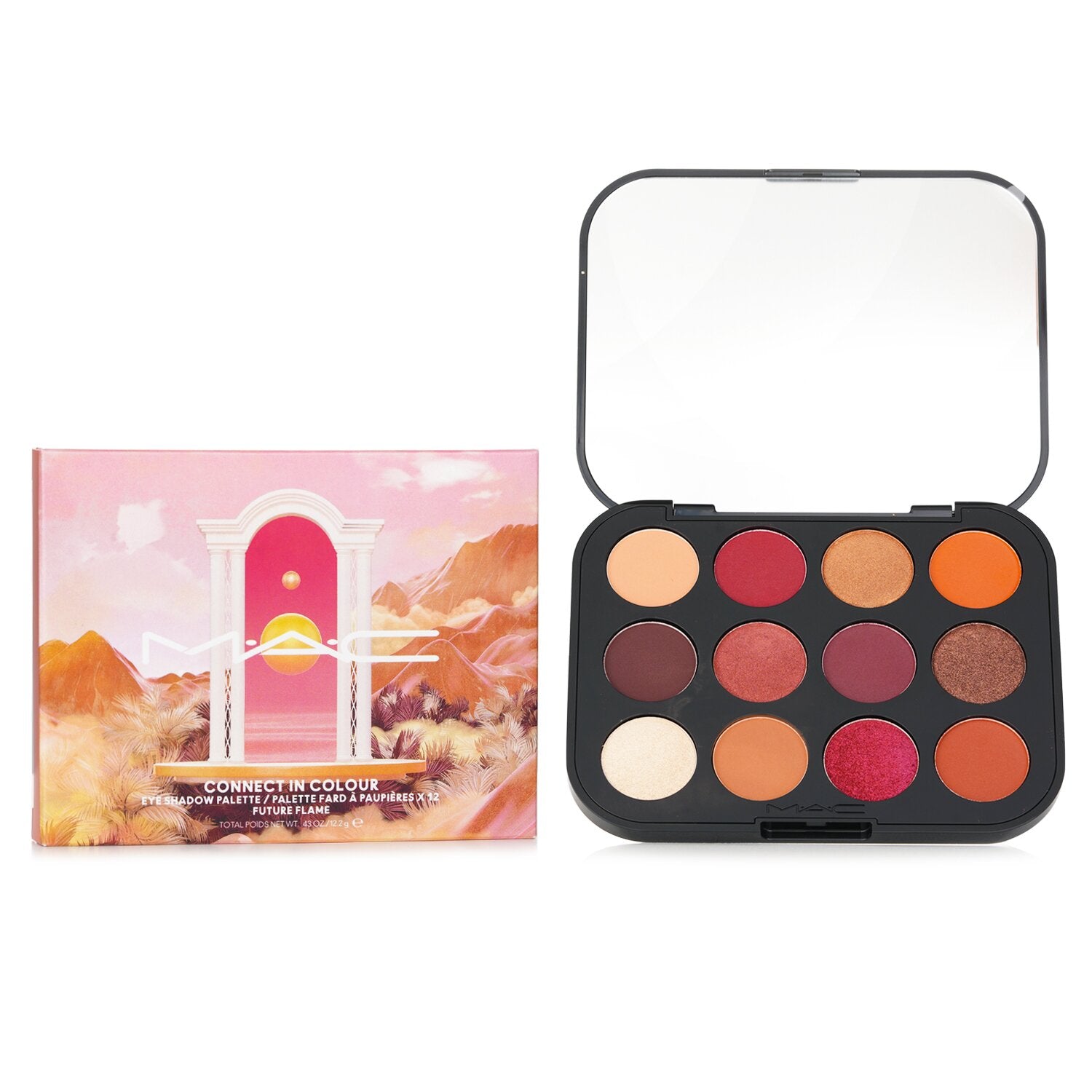 MAC Connect In Colour Eye Shadow (12x Eyeshadow) Palette - # Future Flame 12.2g/