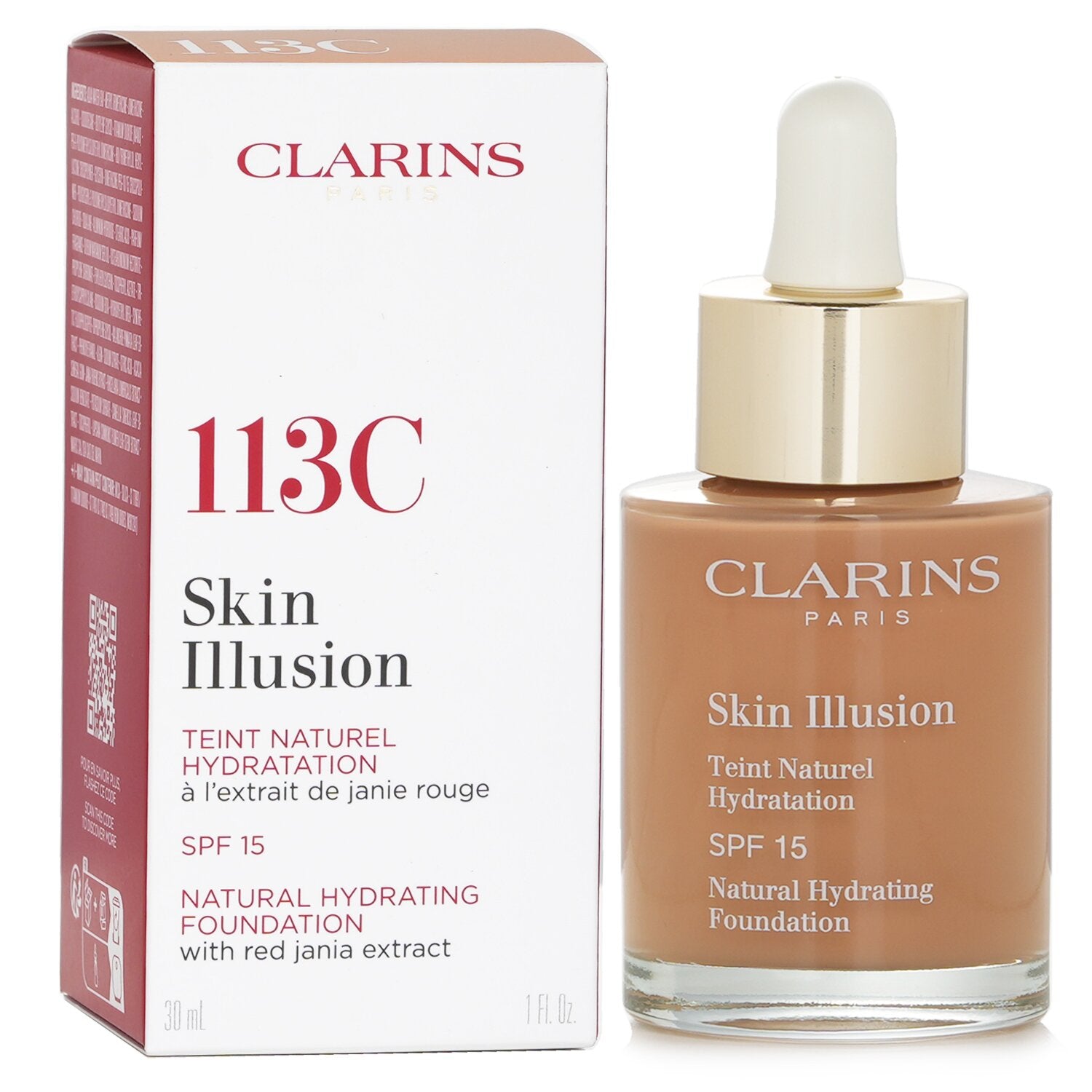 Clarins Skin Illusion Natural Hydrating Foundation SPF 15 #113C 30ml/1oz