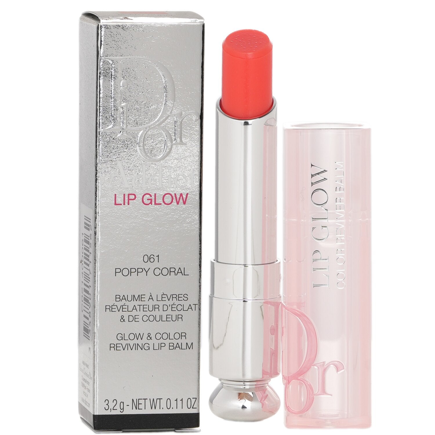Christian Dior Dior Addict Lip Glow & Colour Reviving Lip Balm # 061 Poppy Coral