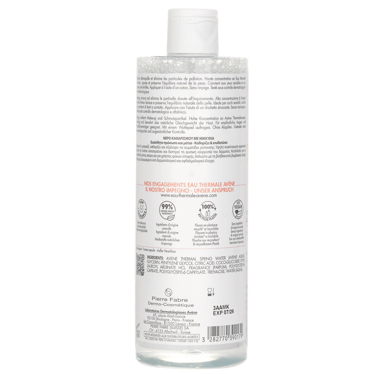 Avene Makeup Removing Micellar Water 400ml/13.5oz