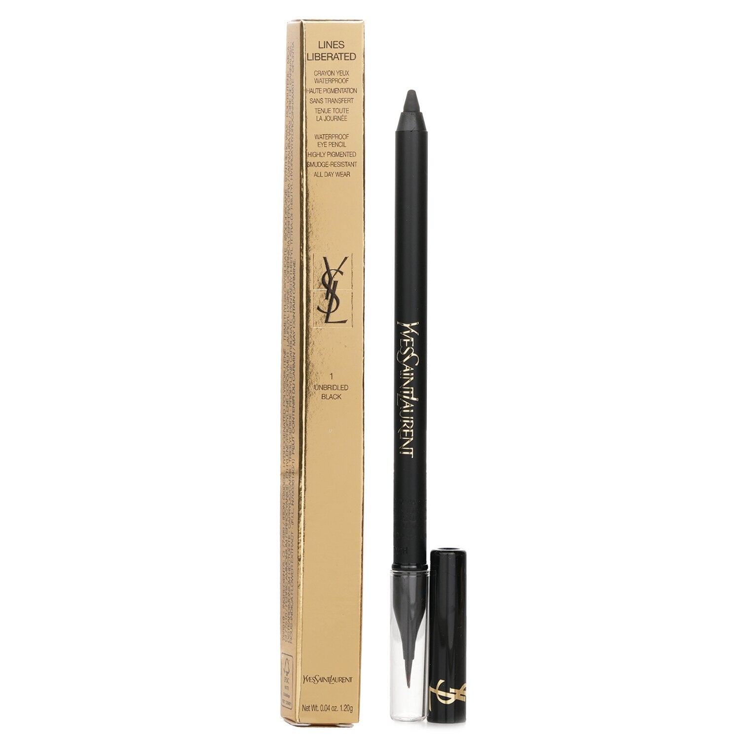 Yves Saint Laurent Lines Liberated Waterproof Eye Pencil - # 01 Unbridled Black