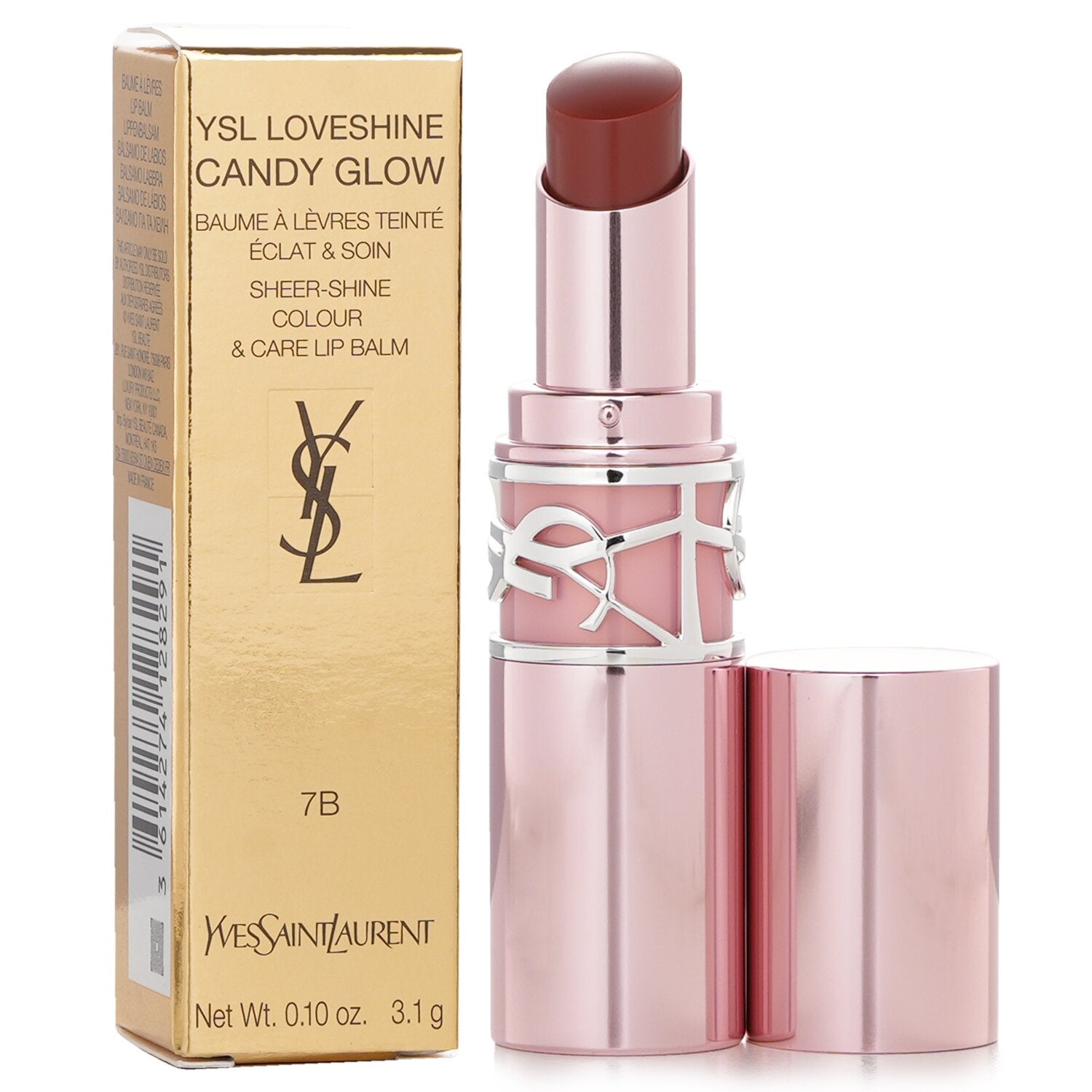 Yves Saint Laurent YSL LoveShine Candy Glow Lip blam - # 7B Nude Pleasure 3.1g/0