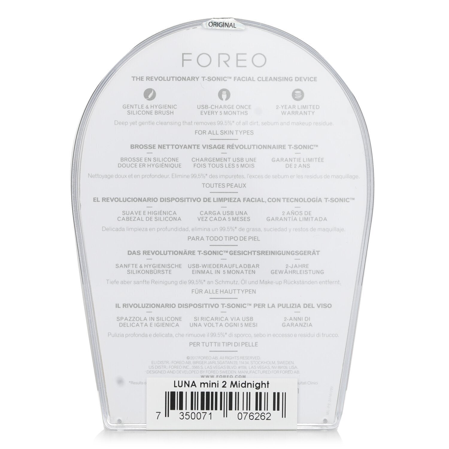 FOREO Luna Mini 2 Smart Mask Treatment Device - # Midnight 1pcs