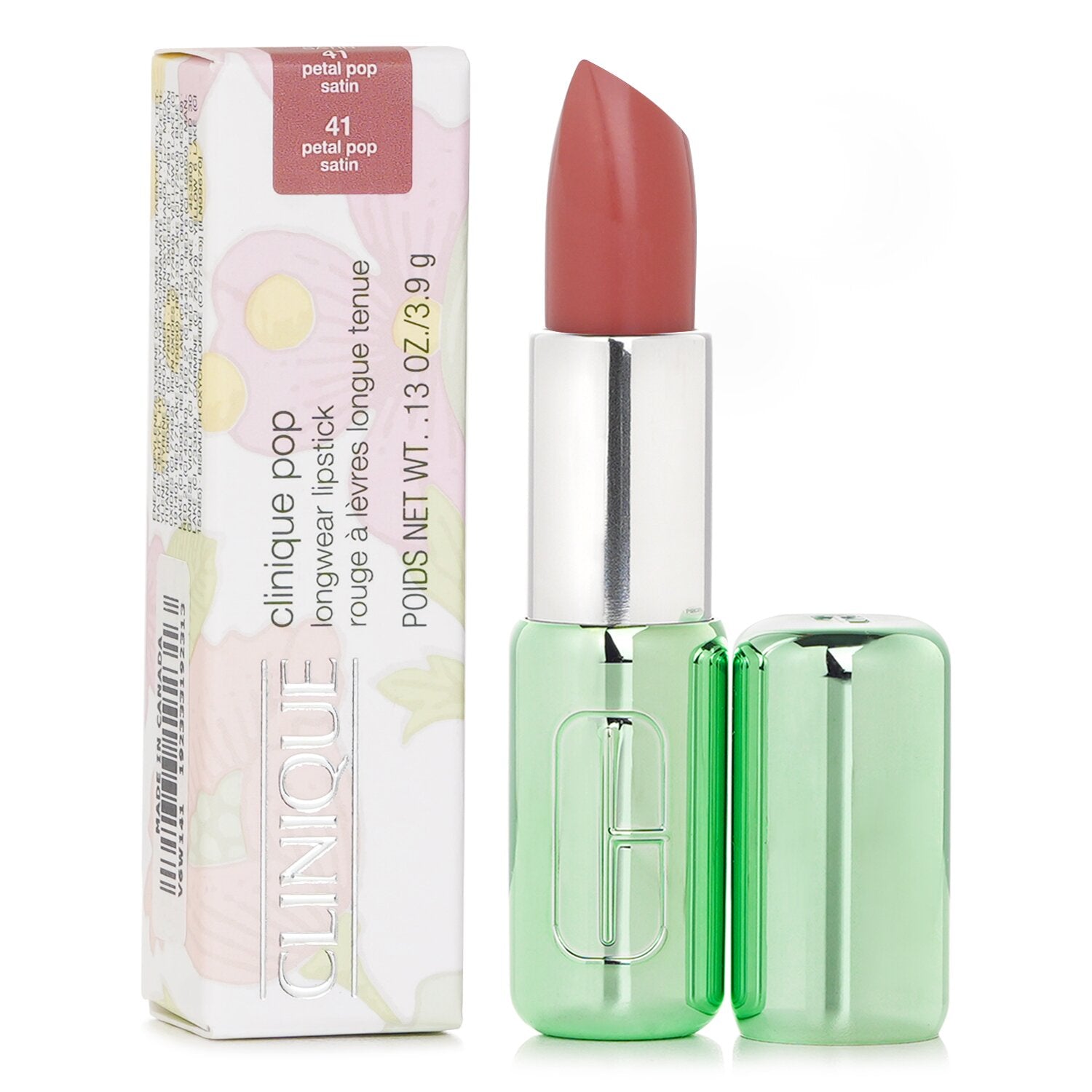 Clinique Pop Longwear Lipstick Satin - # 41 Petal Pop 3.9g/0.13oz