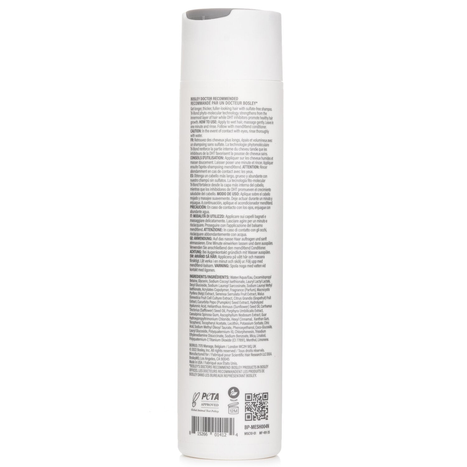 Bosley MendXtend Strengthening Shampoo 300ml/10.1oz