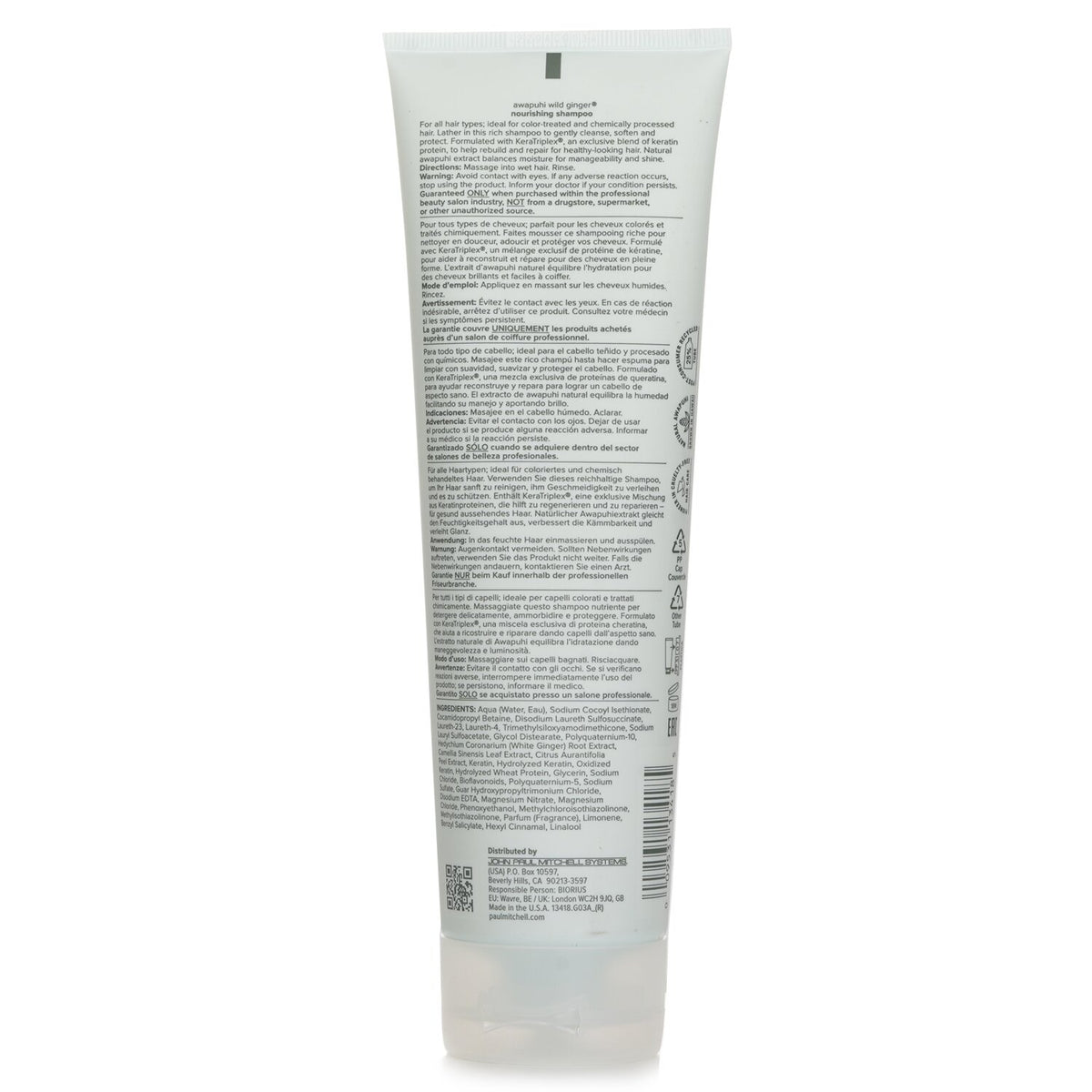 Paul Mitchell Awapuhi Wild Ginger Nourishing Shampoo 250ml