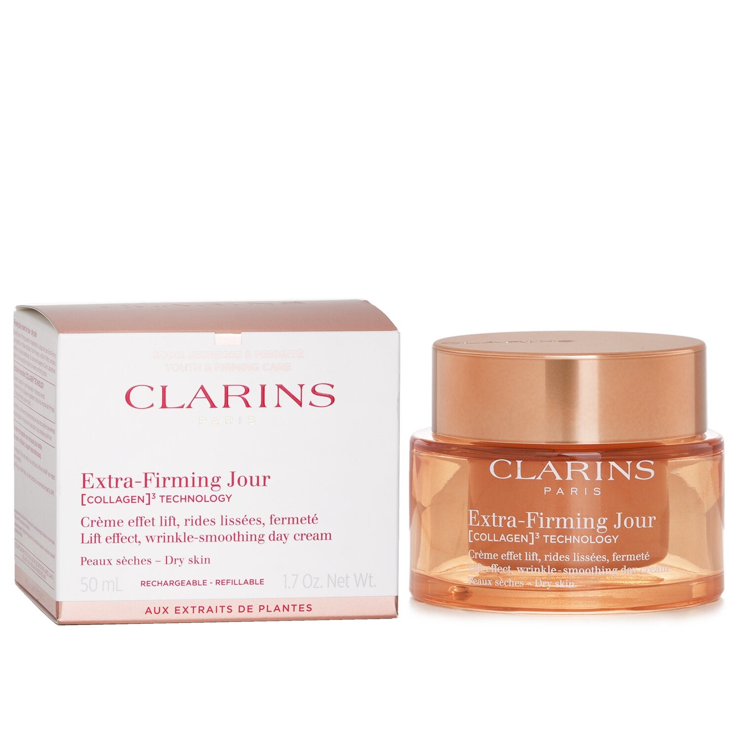 Clarins Extra Firming Jour Lift Effect Wrinkle Smoothing Day Cream (Dry Skin) 50