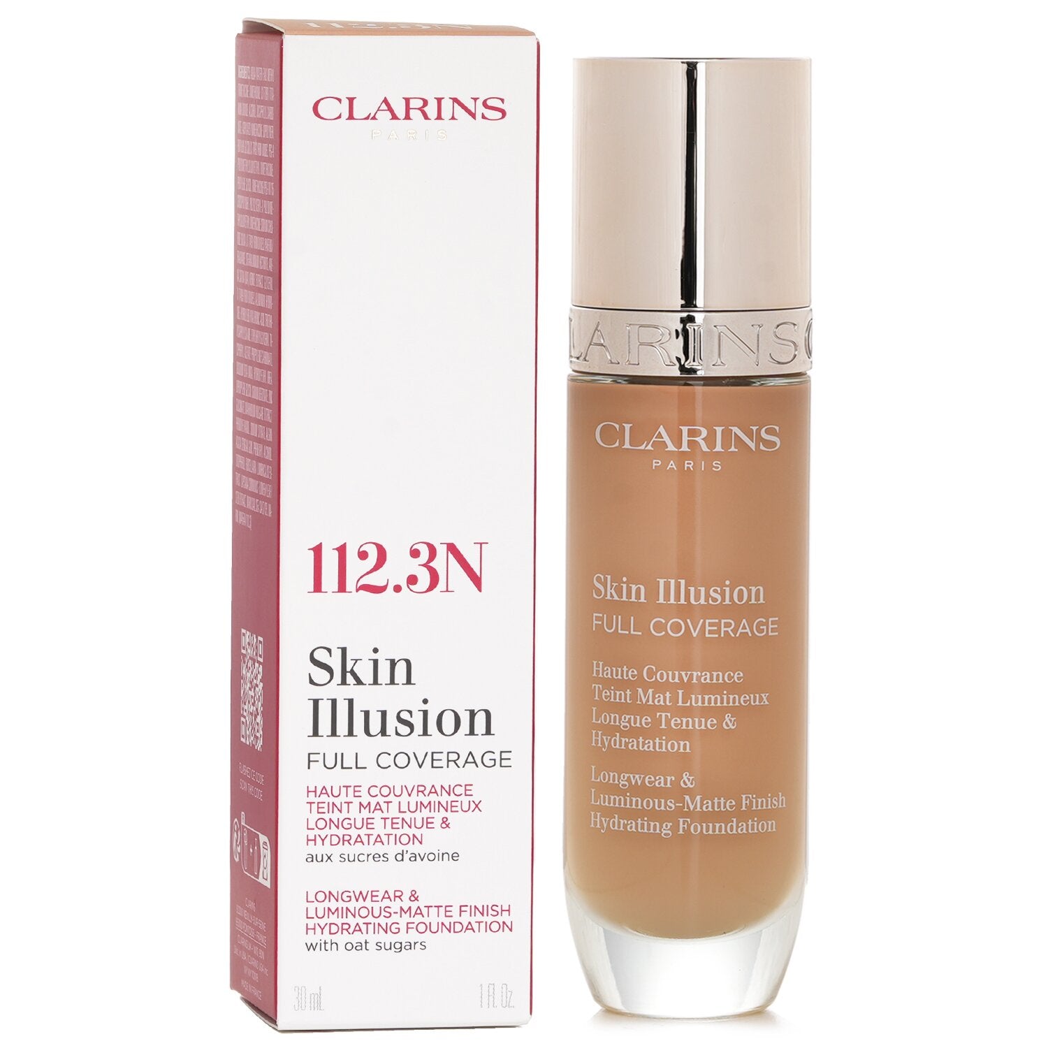 Clarins Skin Illusion Full Coverage Foundation - # 112.3N 30ml