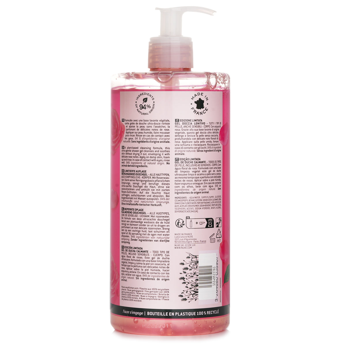 Nuxe Very Rose Soothing Shower Gel 750ml/25.3oz