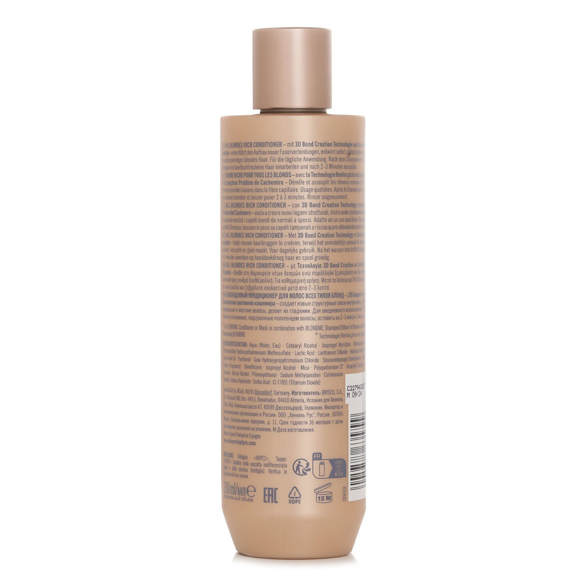 Schwarzkopf Blond Me All Blondes Rich Conditioner 250ml