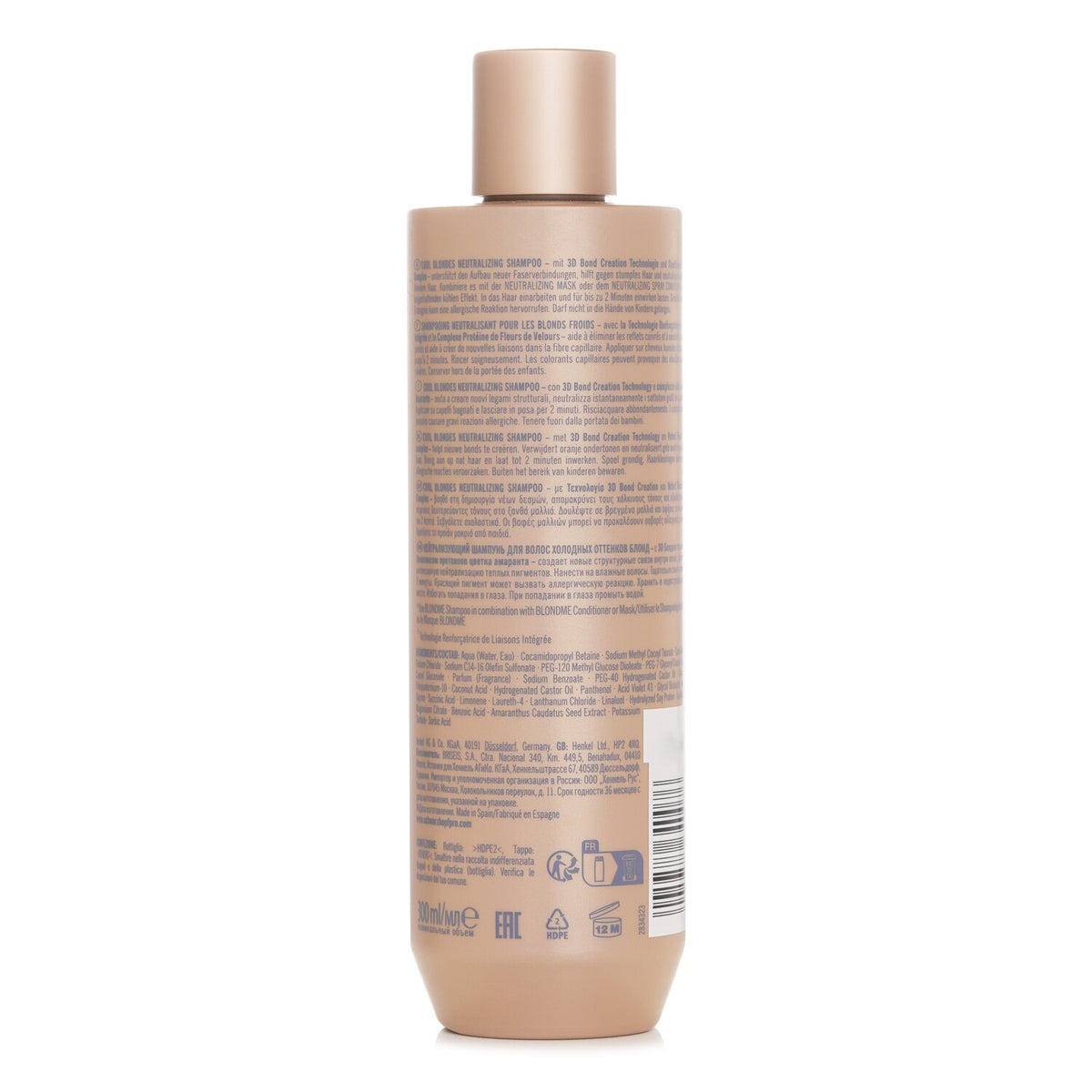 Schwarzkopf Blond Me Cool Blondes Neutra Shampoo 300ml