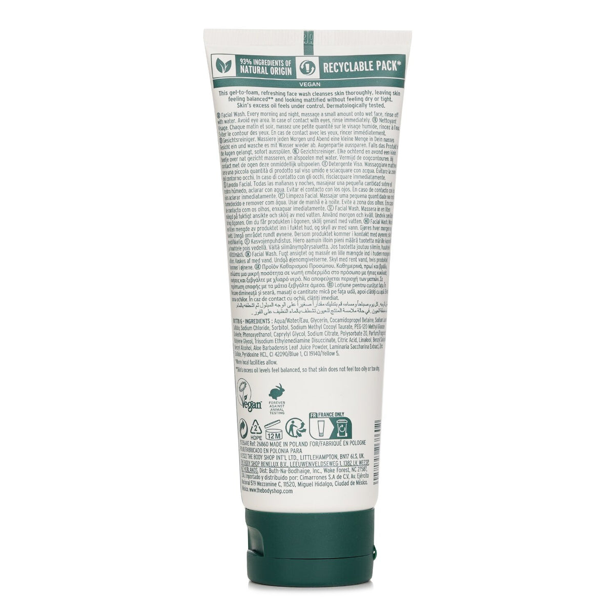 The Body Shop Face Wash Seaweed 125ml