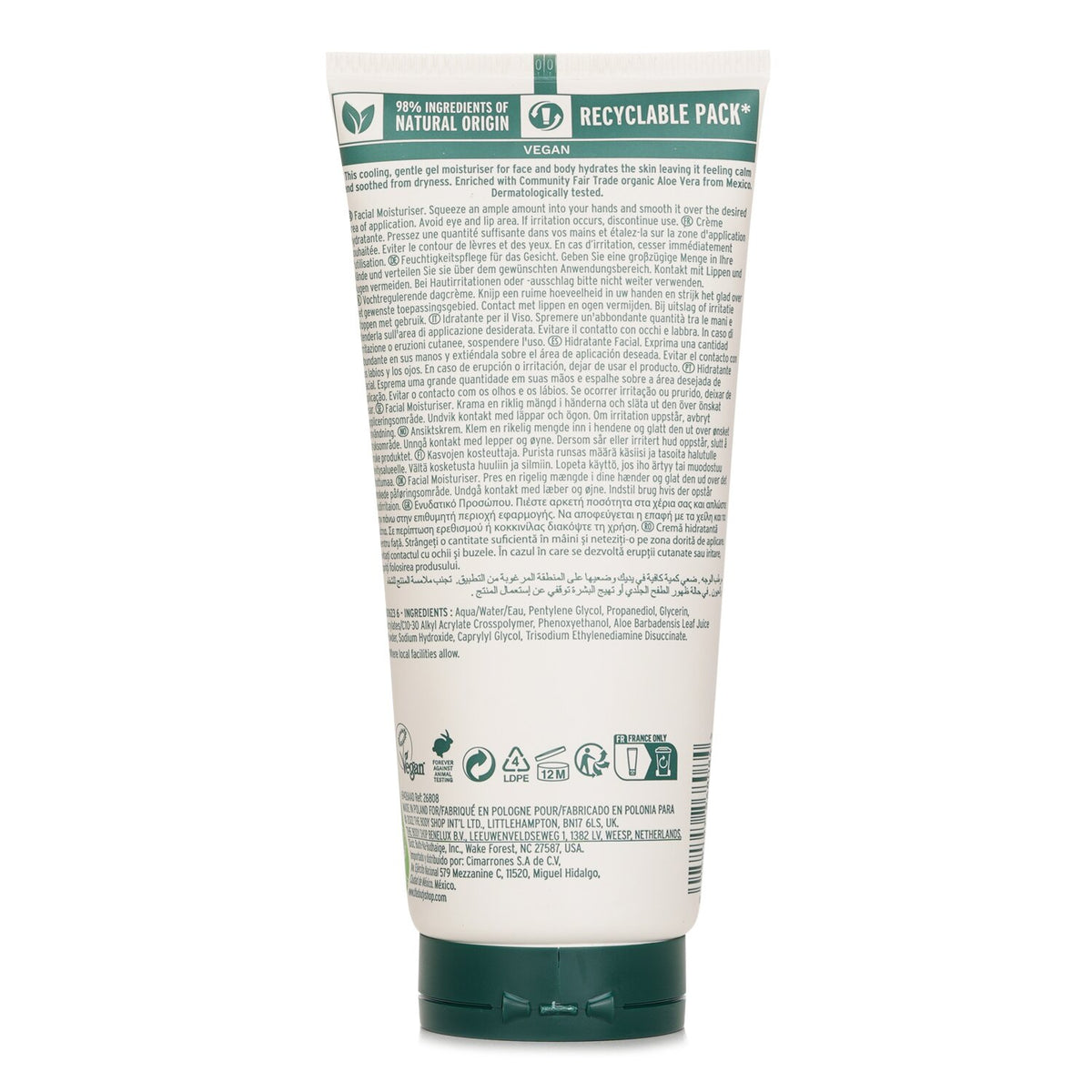 The Body Shop Face & Body Gel Aloe 200ml