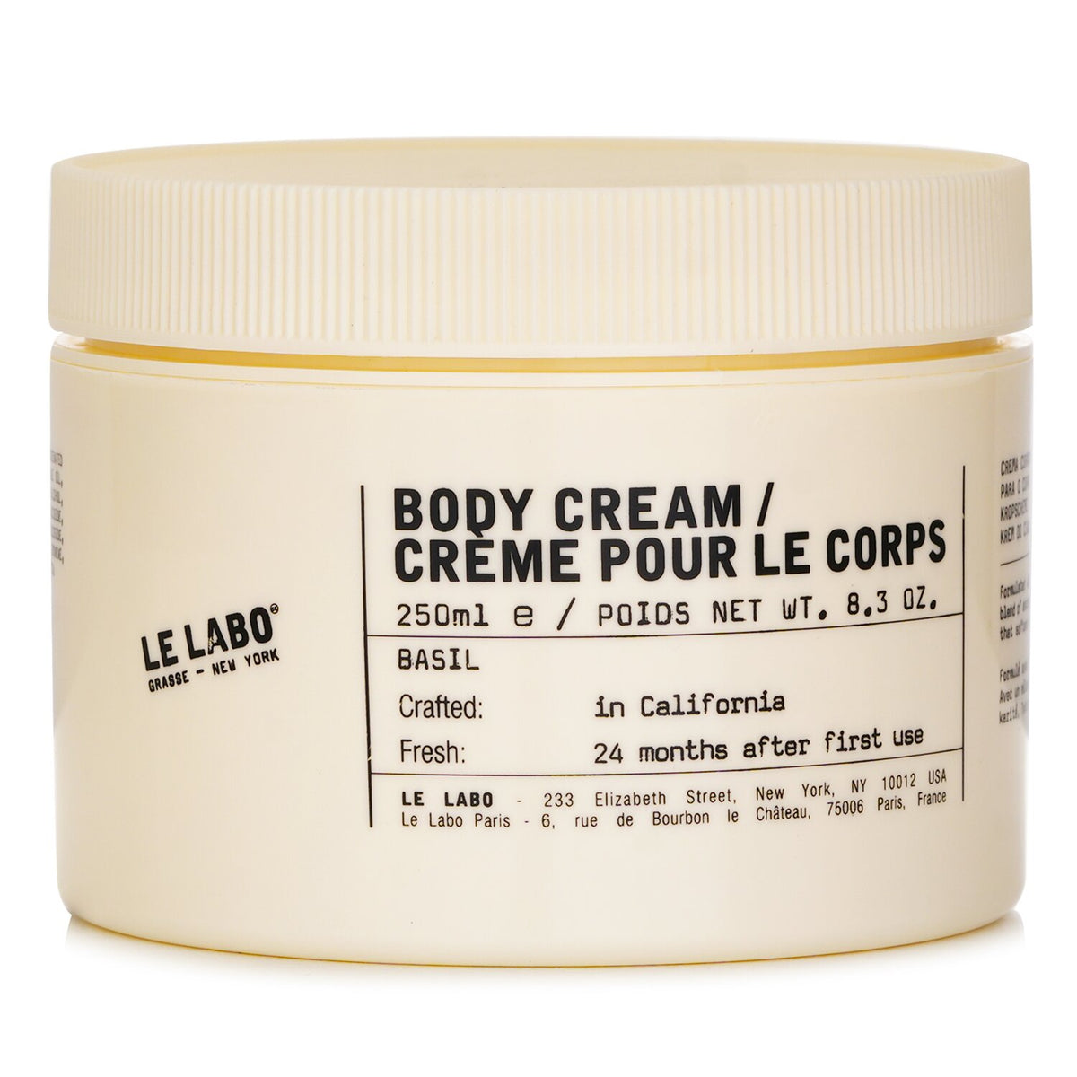 Le Labo Basil Body Cream 250ml