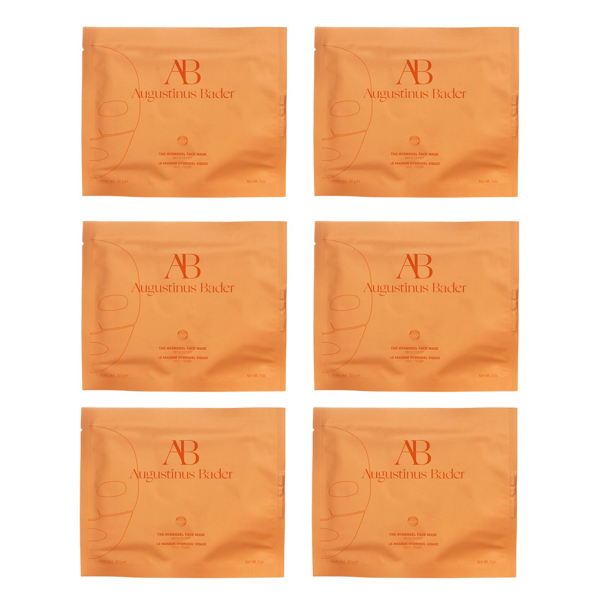 Augustinus Bader The Hydrogel Face Mask 6 x30g