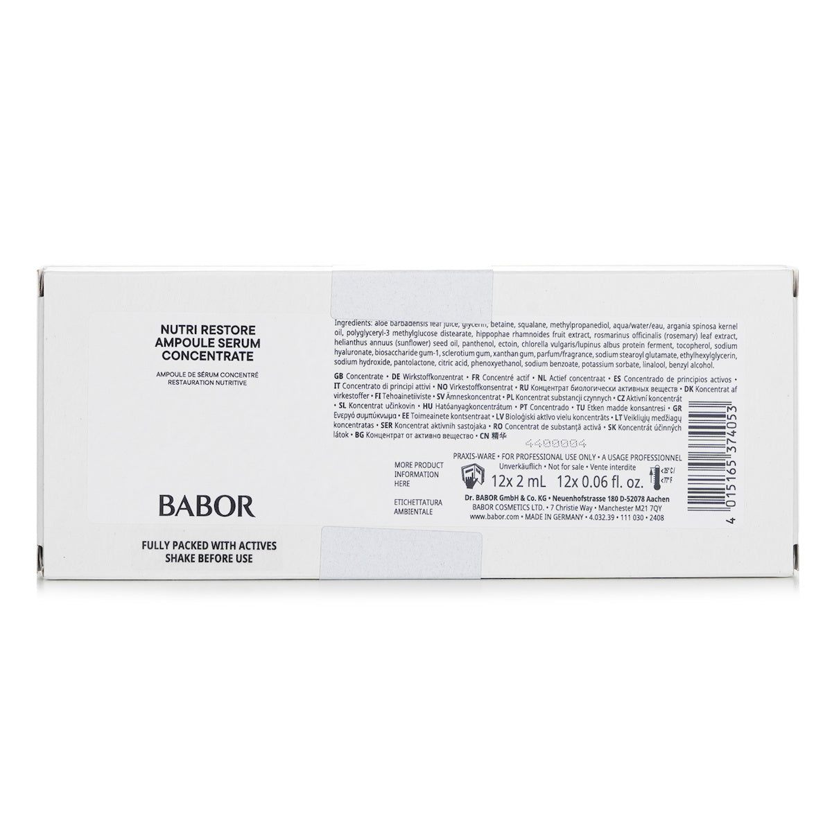 Babor Nutri Restore Ampoule Serum Concentrate 12x 2ml