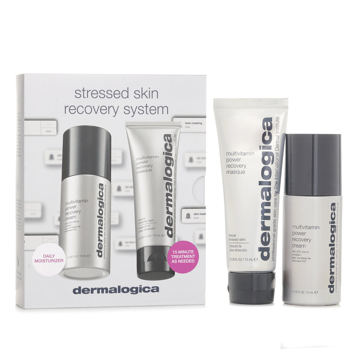 Dermalogica Stressed Skin Recovery System Set :MultiVitamin Power Recovery