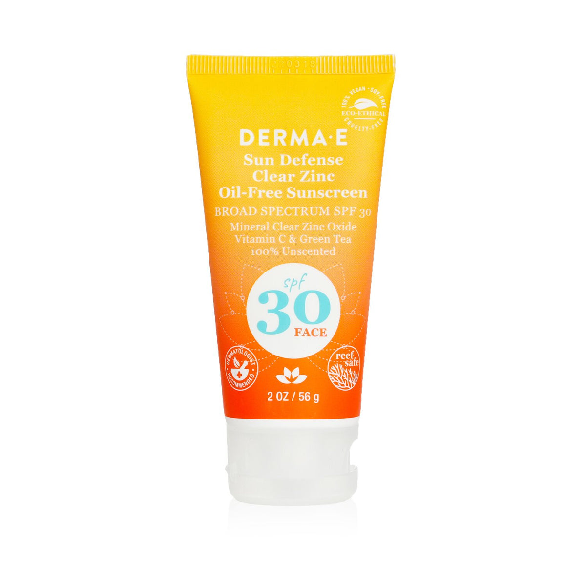 Derma E Sun Defense Clear Zinc Oil Free Sunscreen SPF 30 - Face (Exp.Date 31