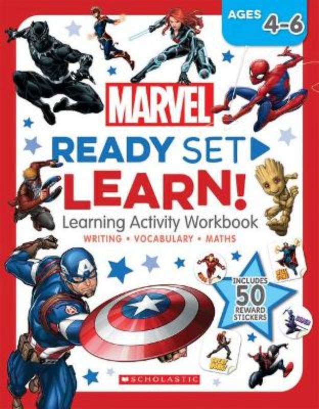 Marvel: Ready Set Learn Workbook 4-6 Years