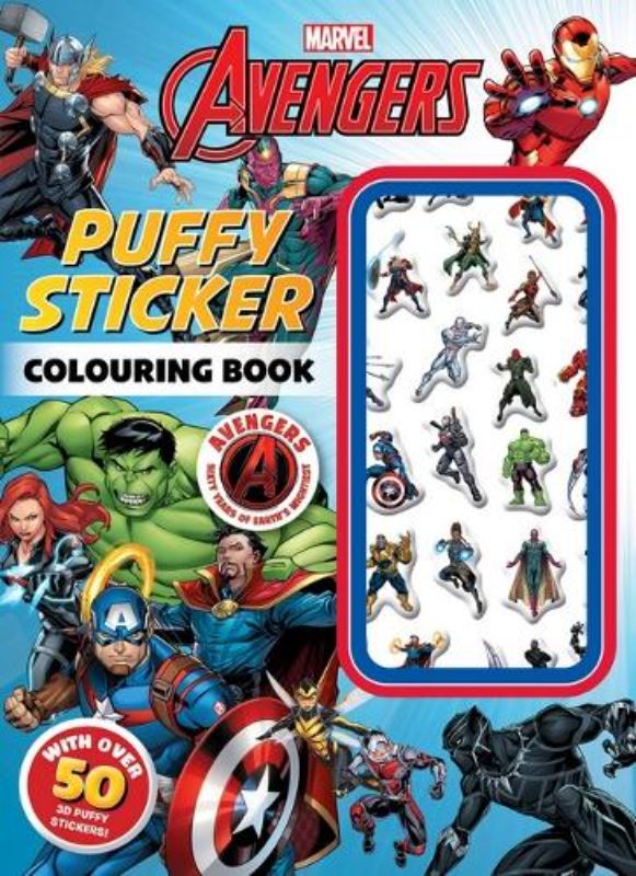 Avengers 60th Anniversary: Puffy Sticker Colouring Book (Marvel)