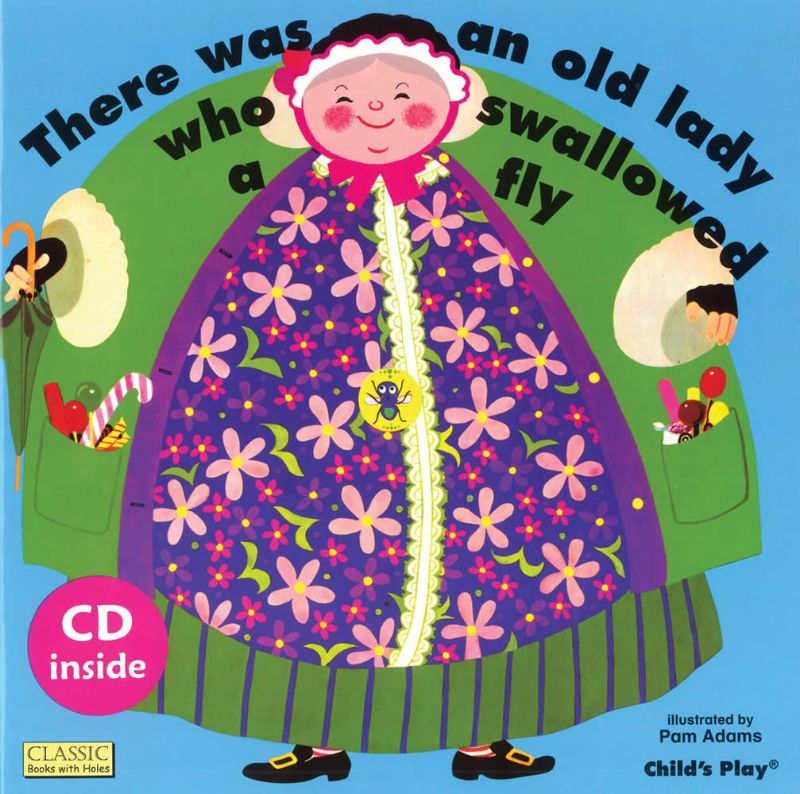 There Was an Old Lady Who Swallowed a Fly (soft cover & CD)