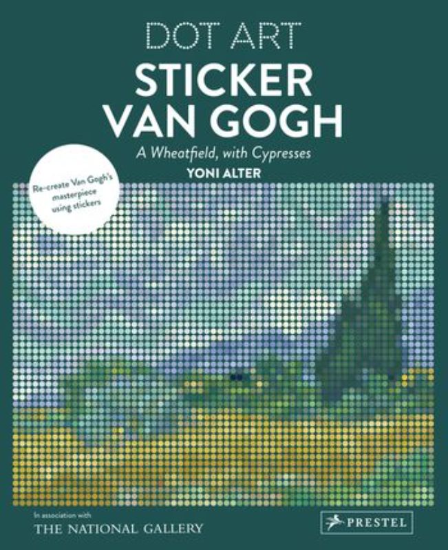 Dot Art Sticker Van Gogh : A Wheatfield
