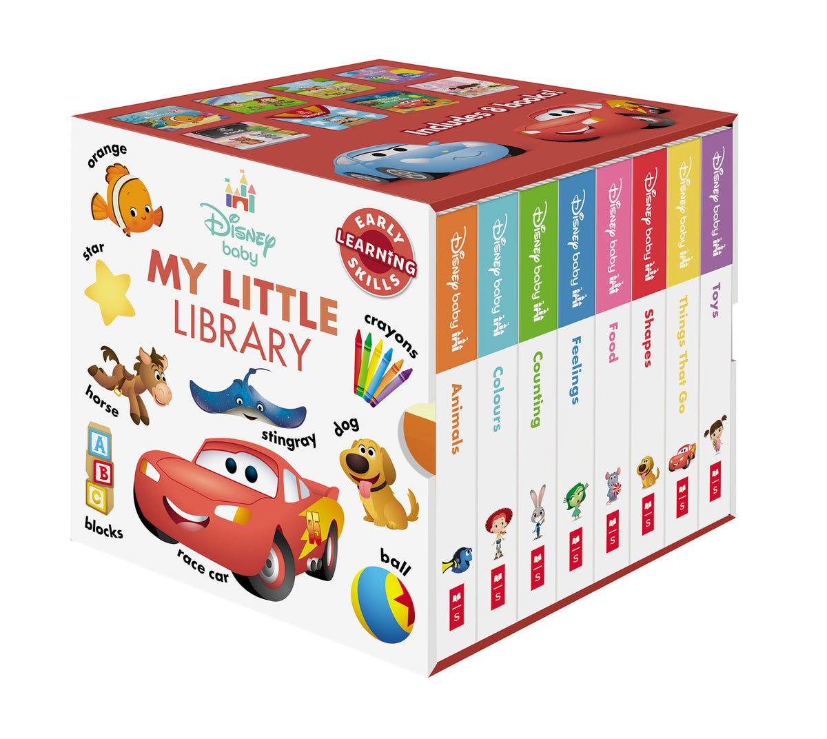 Disney Baby: My Little 8-Book Library Cube (Starring Lightning McQueen)