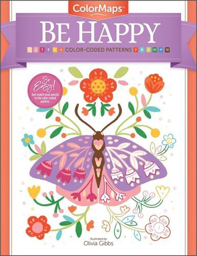 ColorMaps: Be Happy - Colouring Book