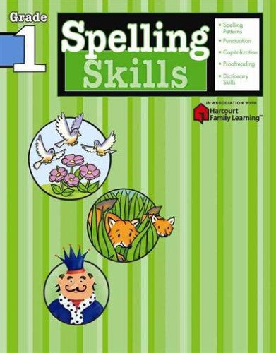 Spelling Skills: Grade 1 (Flash Kids Harcourt Family Learning)