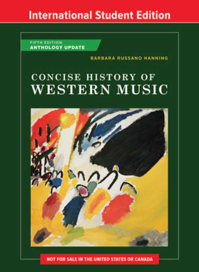 Concise History of Western Music, 5th International Student Edition (Anthology U