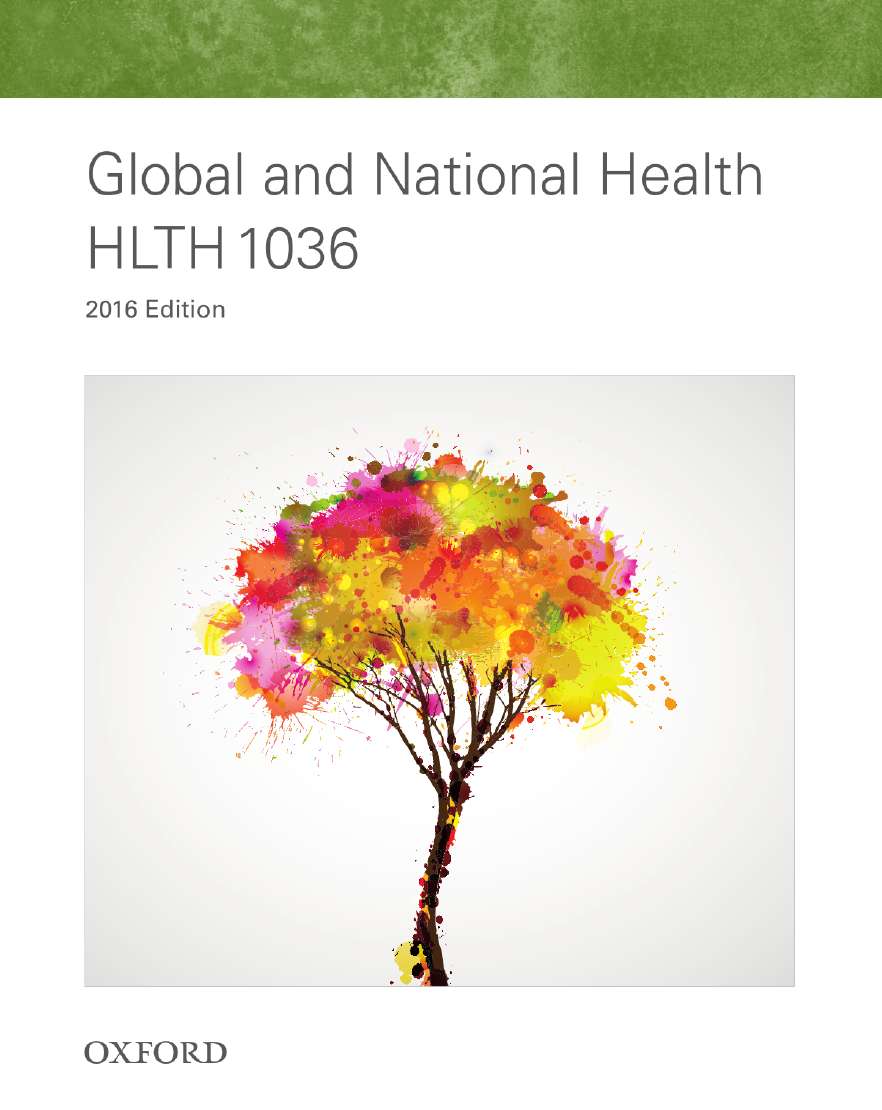 HLTH1036 Global and National Health 2016 edition ebook