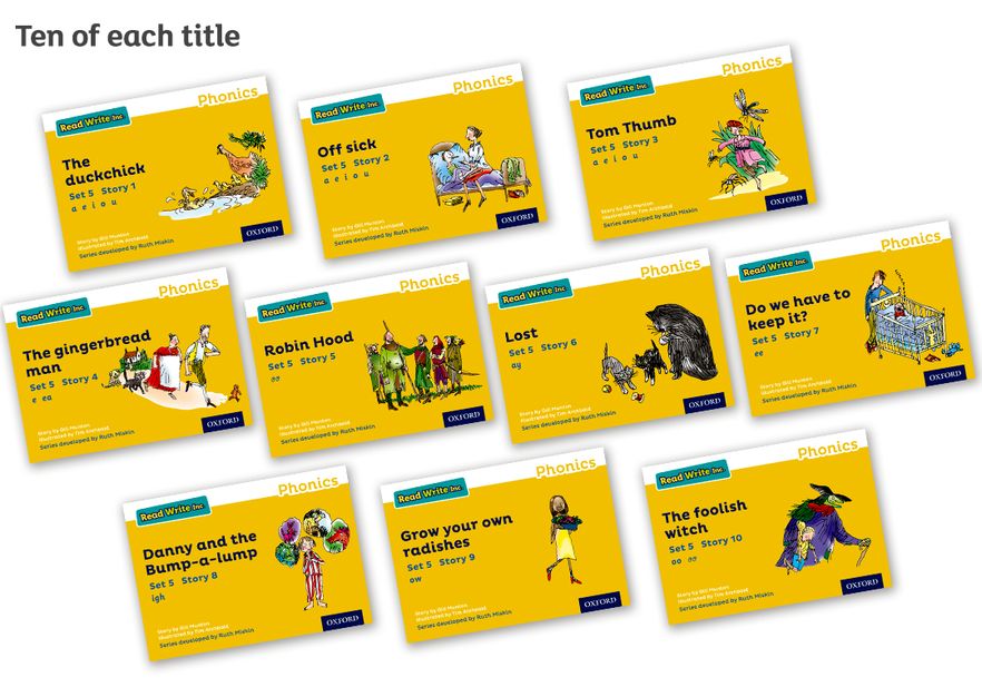 Read Write Inc Phonics: Yellow Set 5 Storybooks Pack of 100