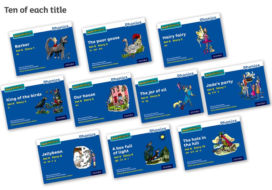Read Write Inc Phonics: Blue Set 6 Storybooks Pack of 100