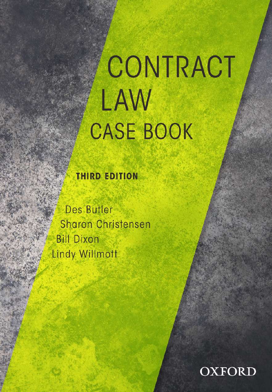 Contract Law Case Book eBook