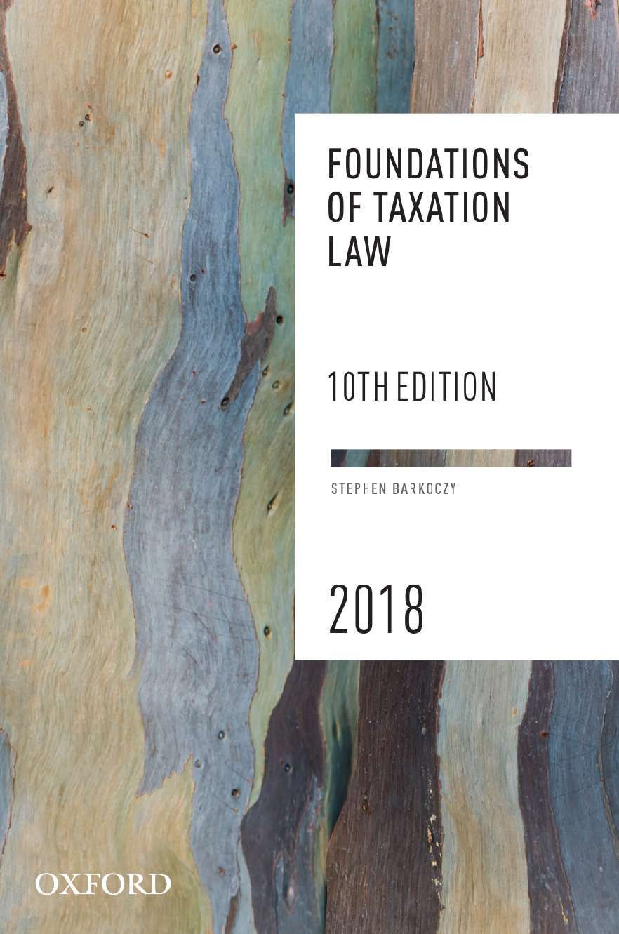 Foundations of Taxation Law 2018 eBook