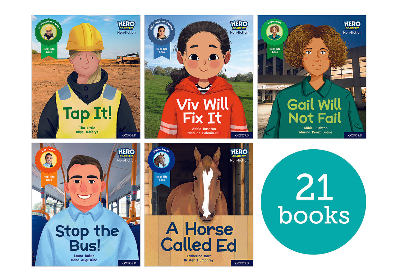 Hero Academy Non-fiction: Oxford Levels 1-6 Lilac-Orange Book Bands