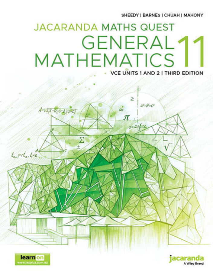 Jacaranda Maths Quest 11 General Mathematics VCE Units 1 and 2 3e learnON and Pr