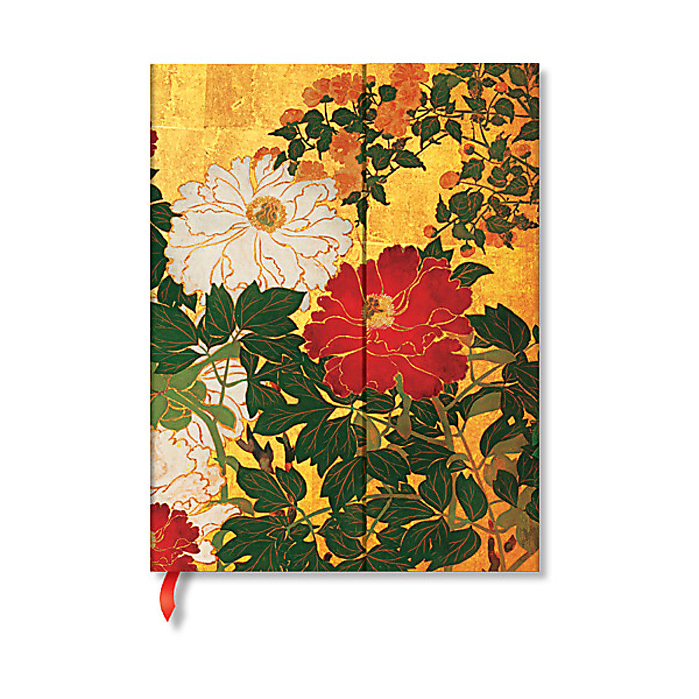 Natsu (Rinpa Florals) Ultra Unlined Hardback Journal (Wrap Closure)