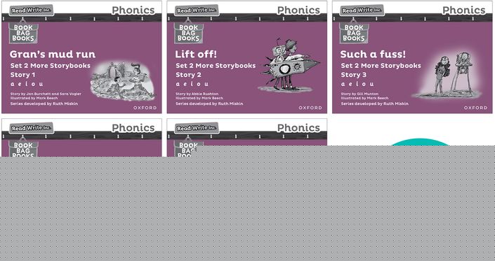 Read Write Inc Phonics: Black & White Purple 2 More SB Mix Pack 5