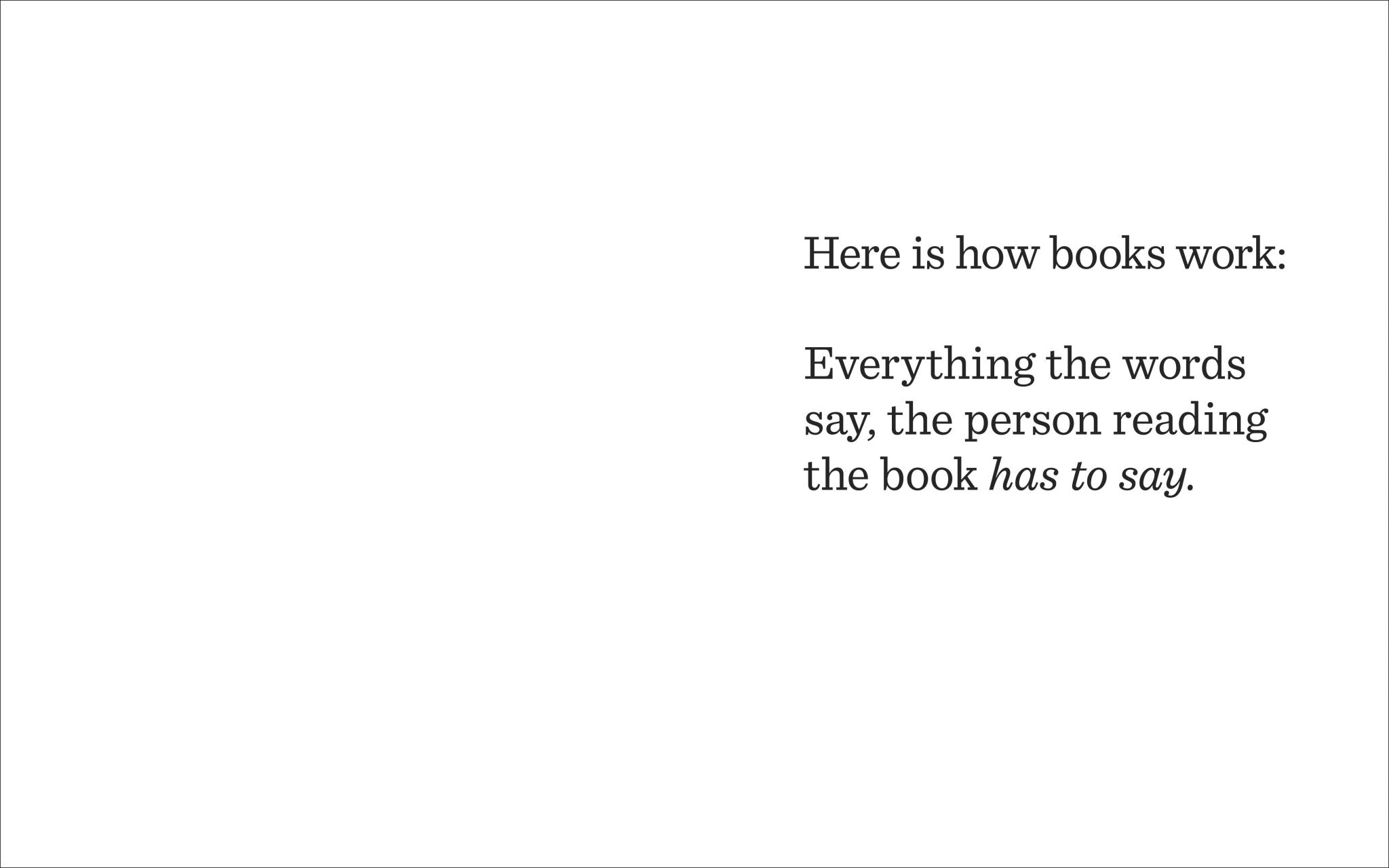 Book With No Pictures