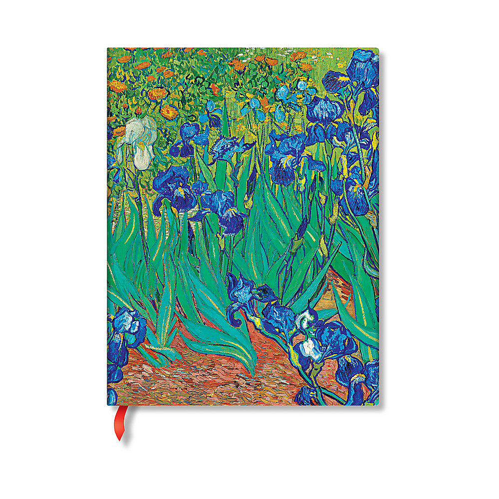Van Gogh s Irises Mini Unlined Hardback Journal (Elastic Band Closure)